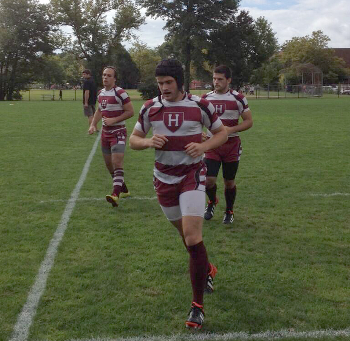 Harvard warms up in preparation for Brown University